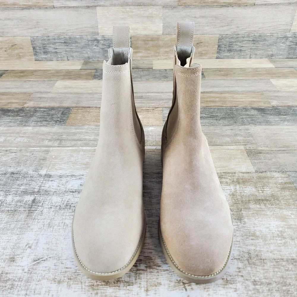 Saint Morta Nomad Mens Chelsea Boot Sz 10 Stone Pointy Toe Pull On *read*